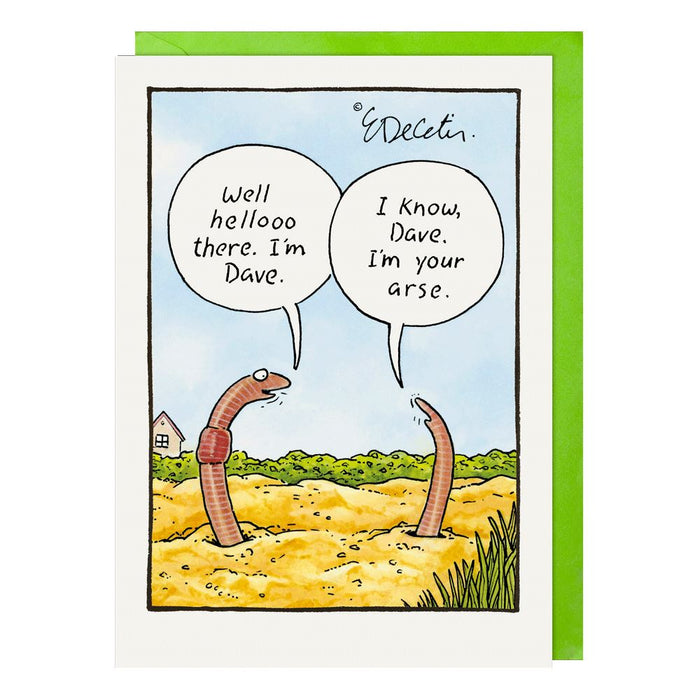 Paperlink Hat Trick 'Worm' Everyday Card