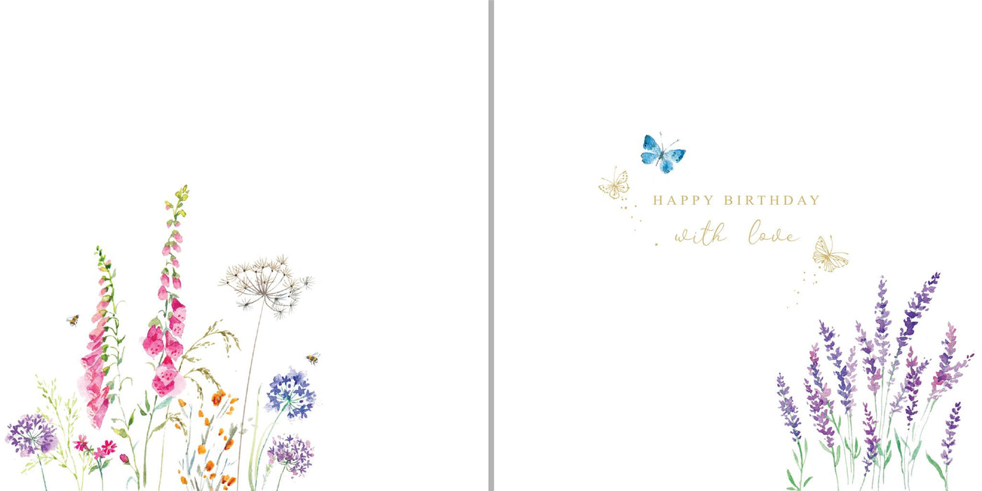 Paperlink Fields Of Gold 'Cat' Birthday Card