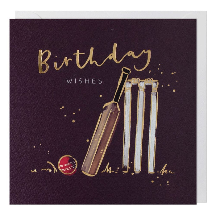 Paperlink Vanilla 'Cricket' Birthday Card