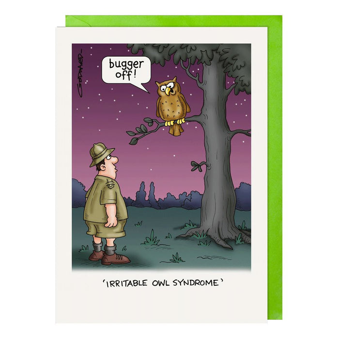 Paperlink Hat Trick 'Irritable Owl Syndrome' Everyday Card