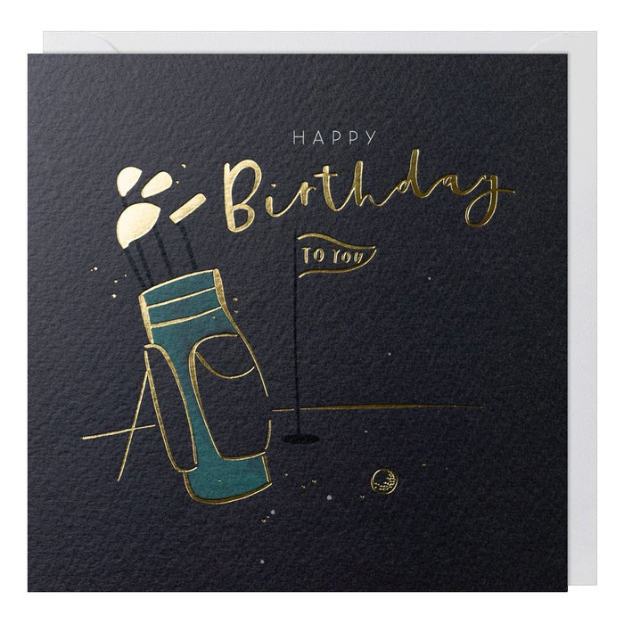 Paperlink Vanilla 'Golf' Birthday Card