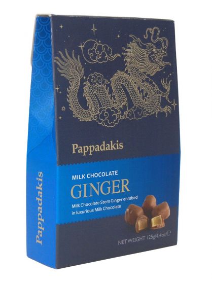 Pappadakis Milk Chocolate Crystallised Stem Ginger