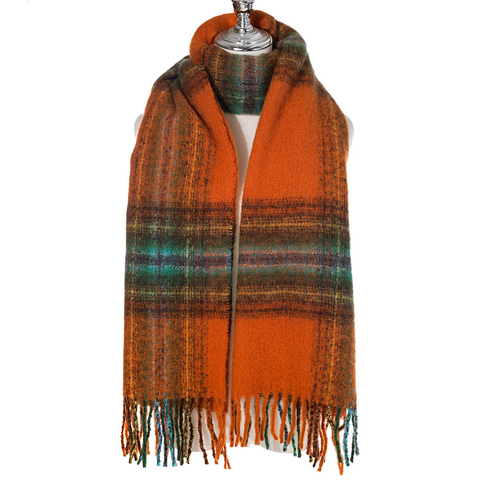 Park Lane Burnt Spice Tartan Scarf