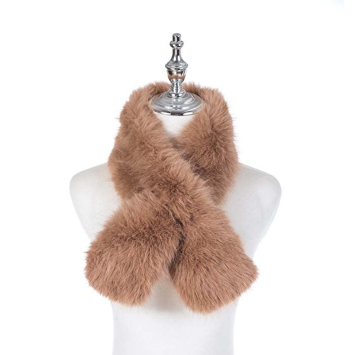 Park Lane Cappuccino Faux Fur Scarf