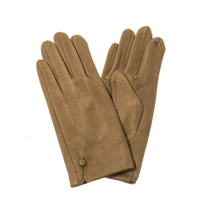 Park Lane Chartreuse Suedette Gloves