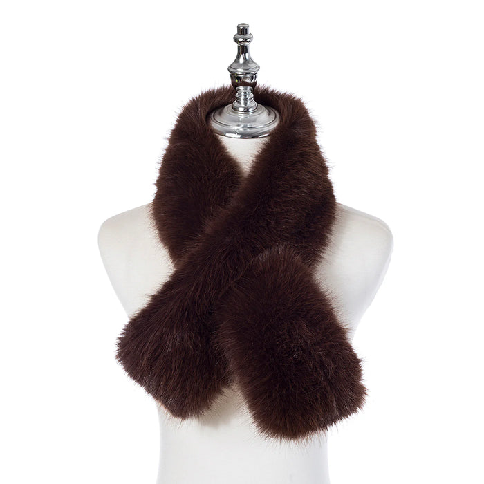 Park Lane Cocoa Faux Fur Scarf