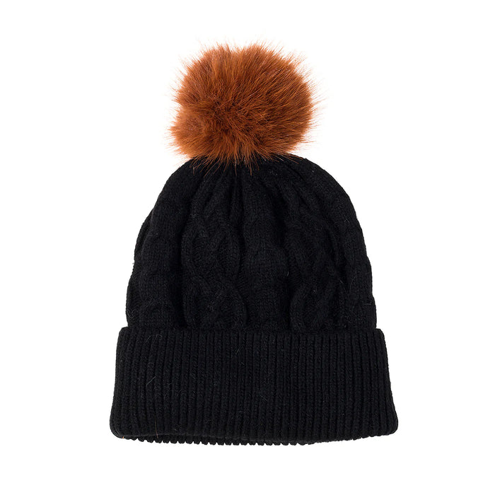 Park Lane Ebony Spice Bobble Hat