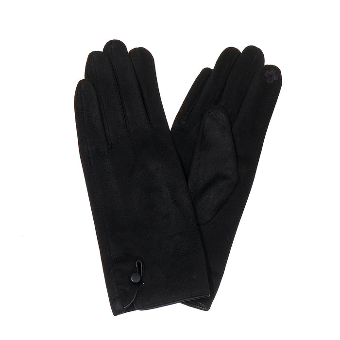 Park Lane Ebony Suedette Gloves