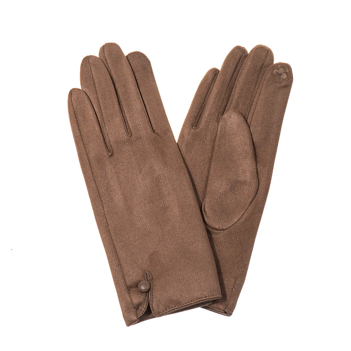 Park Lane Mocha Mousse Suedette Gloves