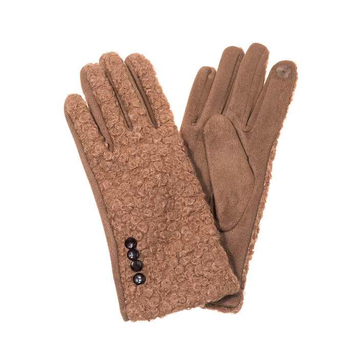 Park Lane Mocha Mousse Suedette Gloves
