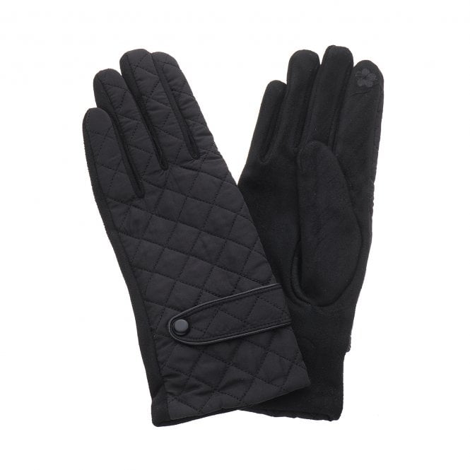 Park Lane Black Quilted Gloves