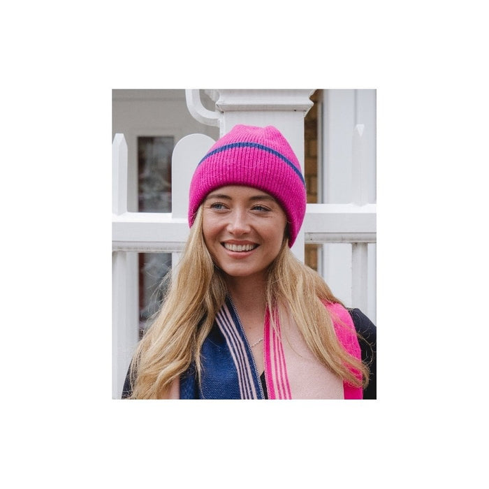 Park Lane Fuchsia Beanie Hat
