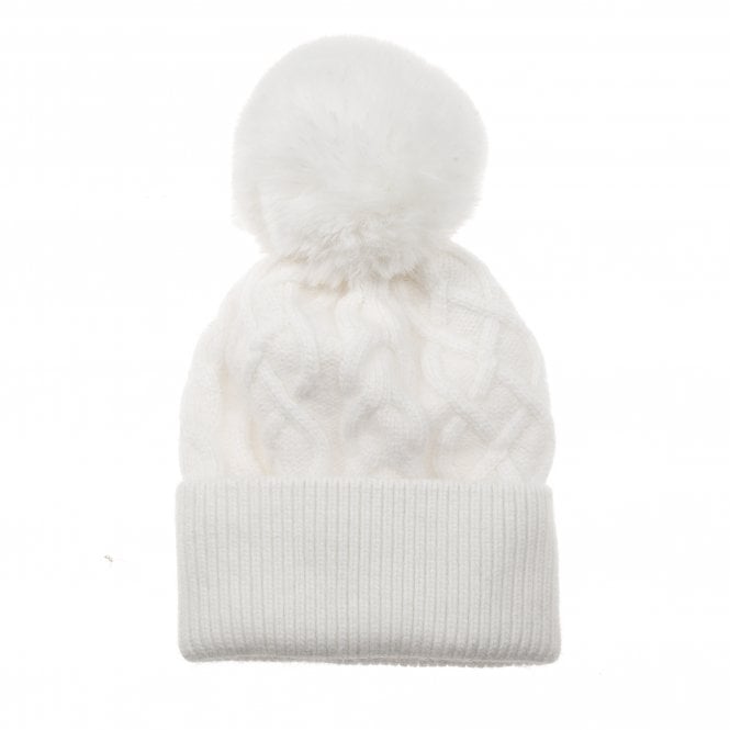 Park Lane Winter White Bobble Hat