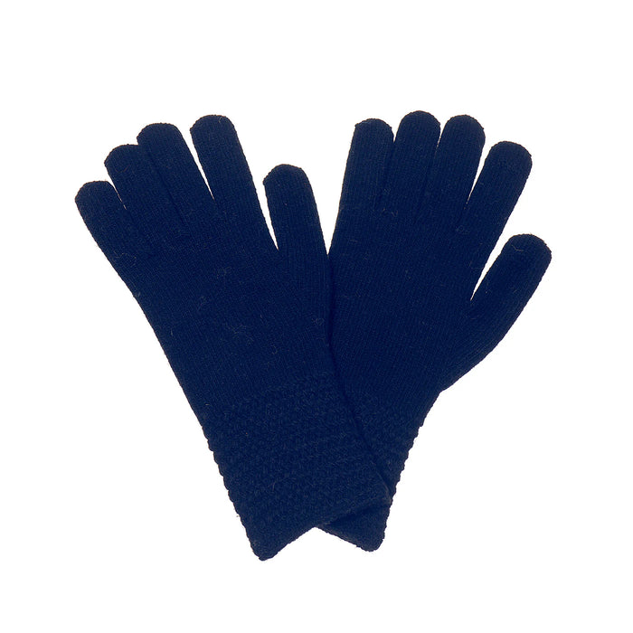 Park Lane Navy Woollen Gloves