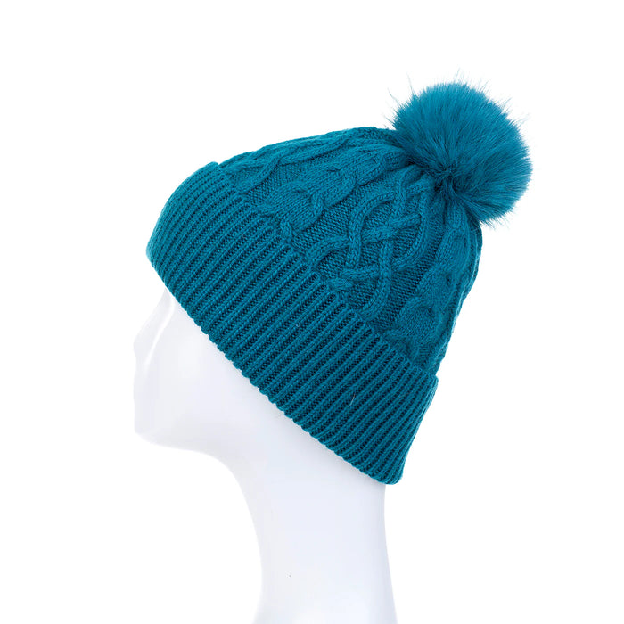 Park Lane Peacock Bobble Hat