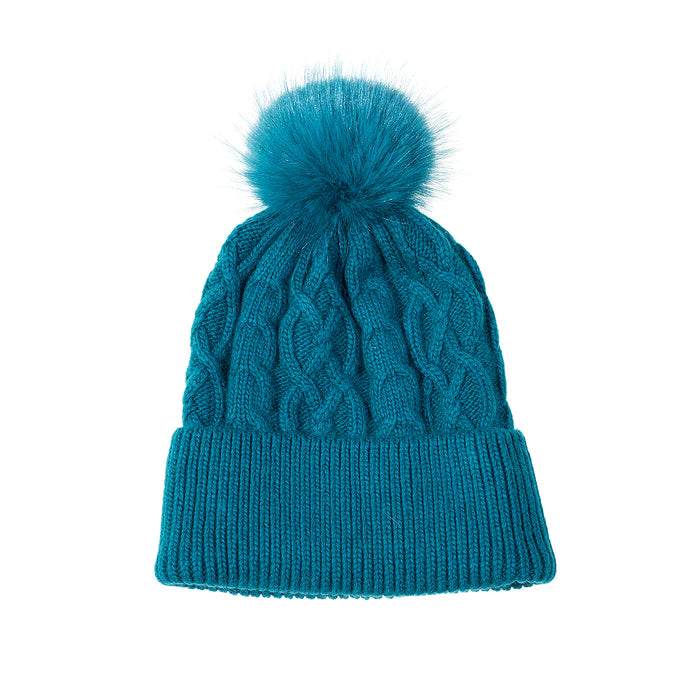 Park Lane Peacock Bobble Hat