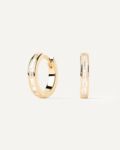 PDPAOLA Vienna Hoop Earrings Gold