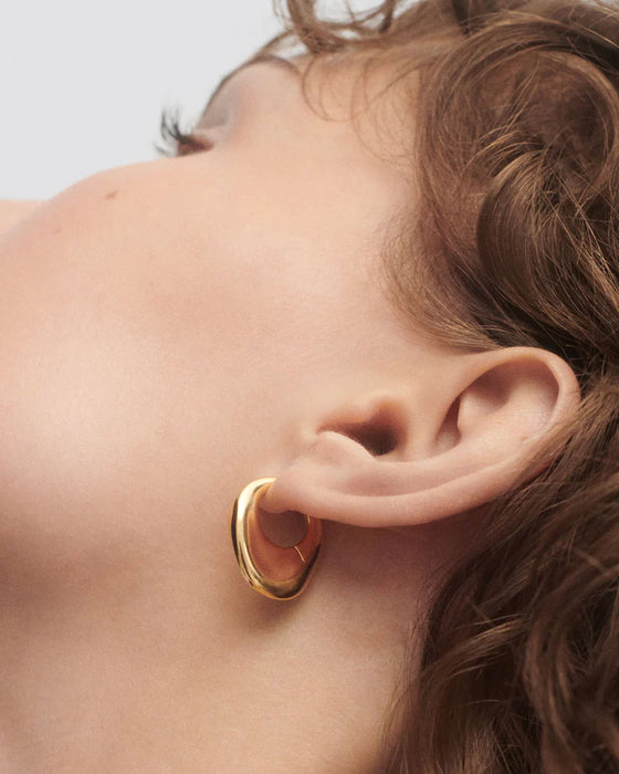 PDPAOLA Volcano Hoops Gold Earrings