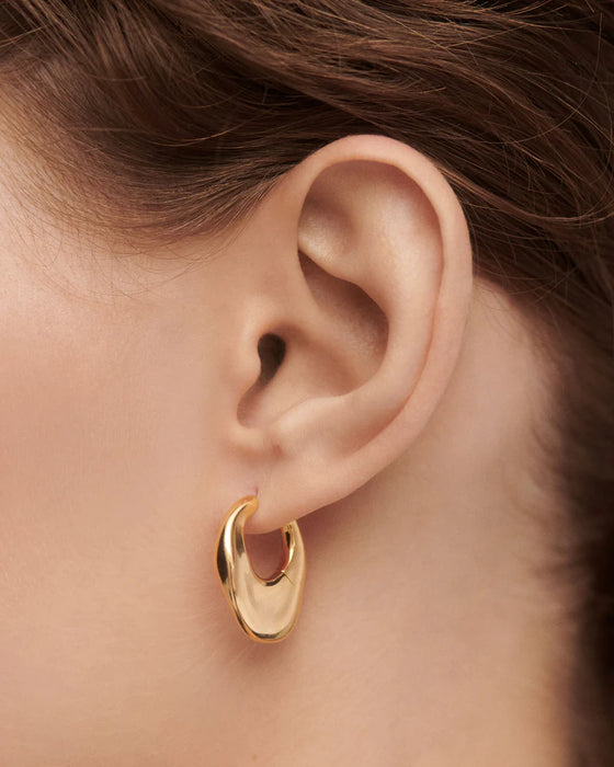 PDPAOLA Volcano Hoops Gold Earrings