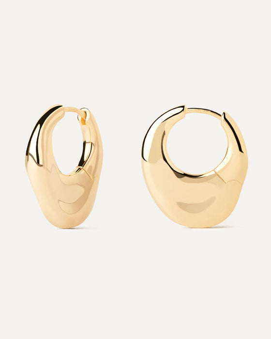 PDPAOLA Volcano Hoops Gold Earrings