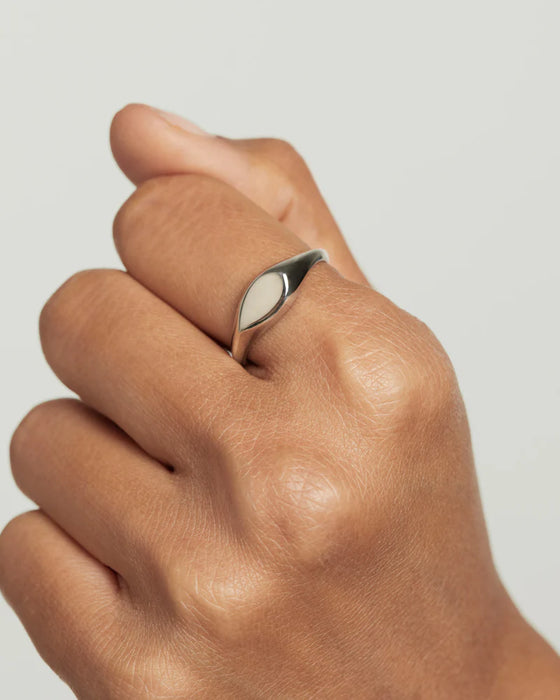 PDPAOLA Duke Stamp Silver Ring