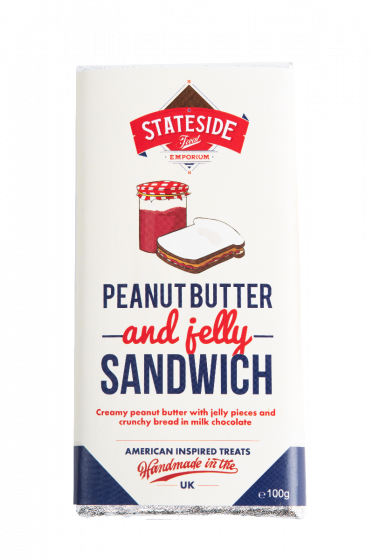 Stateside Peanut Butter And Jelly Sandwich Milk Chocolate Bar