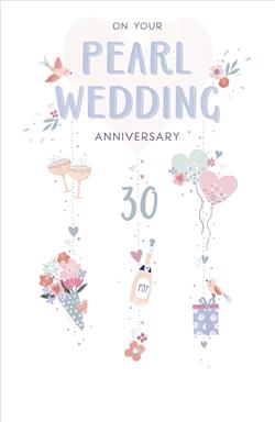 UKG On Your Pearl Wedding Anniversary Card