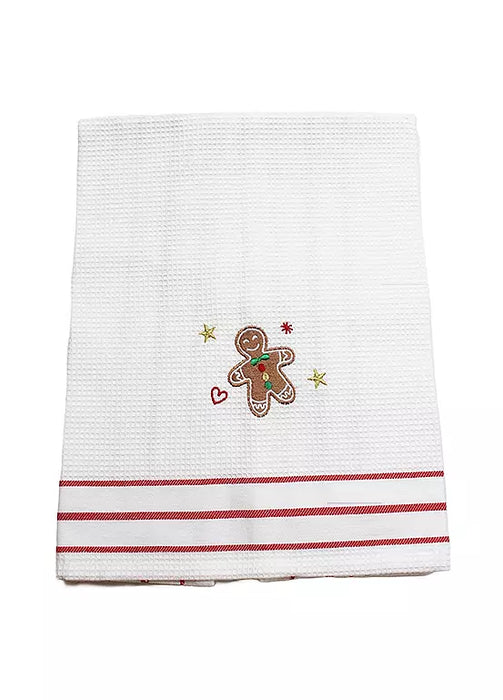 Peggy Wilkins Sugar Cookies Embroidered Christmas Tea Towel