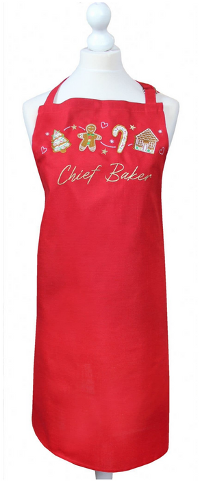 Peggy Wilkins Sugar Cookies Embroidered Christmas Bib Apron