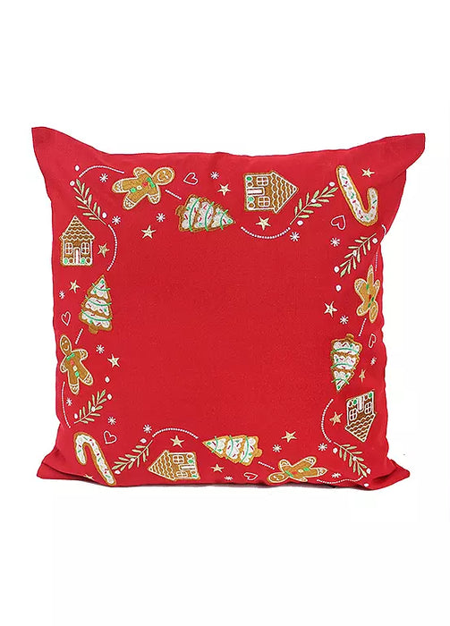 Peggy Wilkins Sugar Cookies Embroidered Christmas Cushion