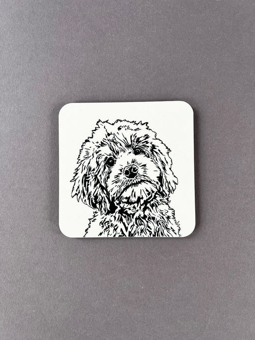 Penguin Ink Cockapoo Coaster