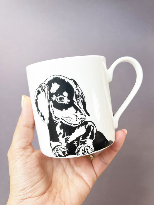 Penguin Ink Dachshund Mug