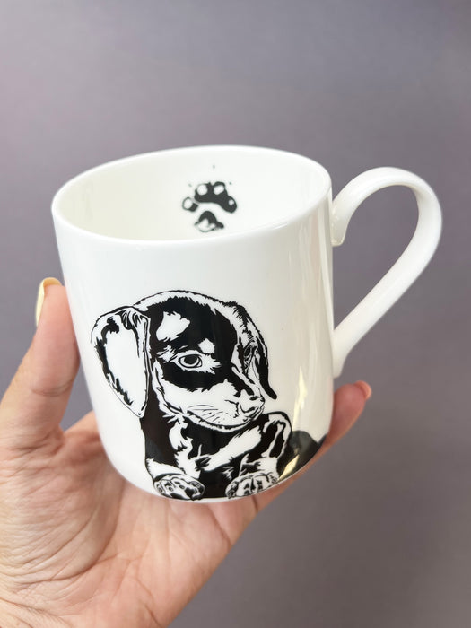 Penguin Ink Dachshund Mug