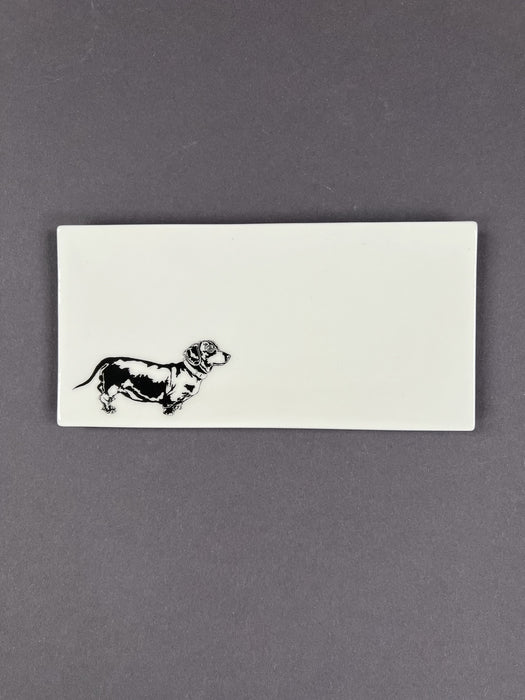 Penguin Ink Dachshund Trinket Tray