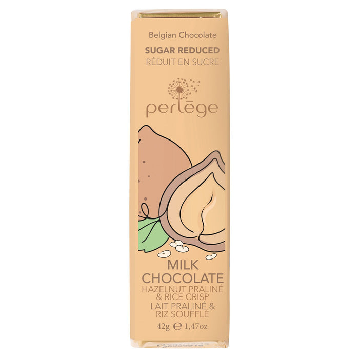 Perlege Milk Chocolate Bar With Hazelnut Praline And Rice Crisp
