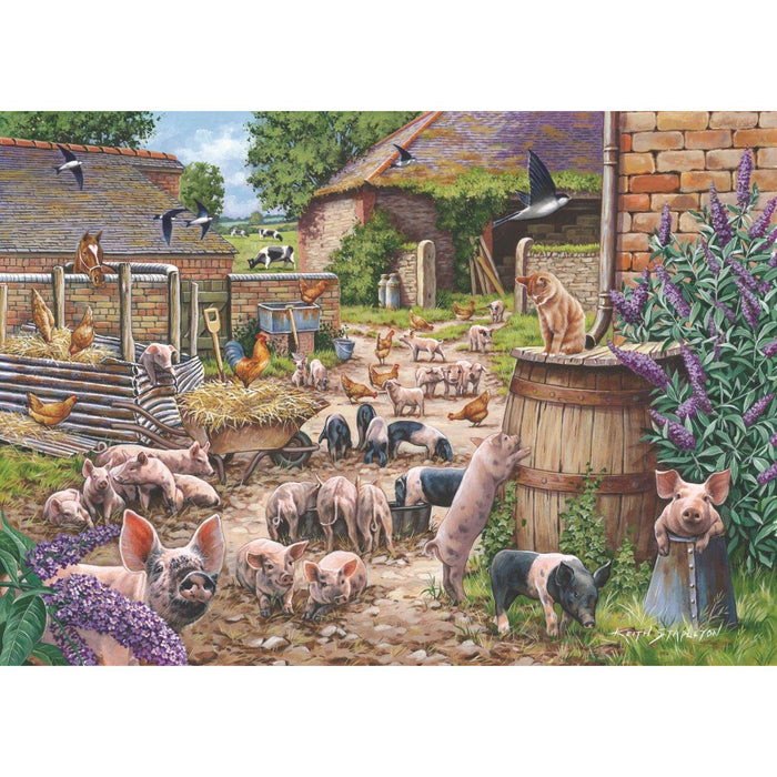 Piglet Pandemonium 500 Jigsaw Puzzle