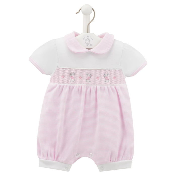 Dandelion Bunny Pink/ White Romper Suit