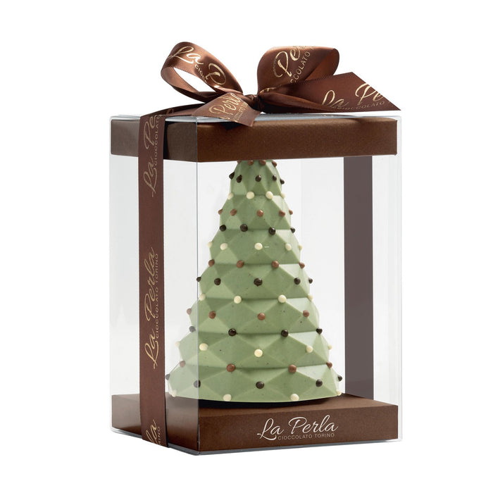 La Perla White Chocolate With Pistachio Christmas Tree