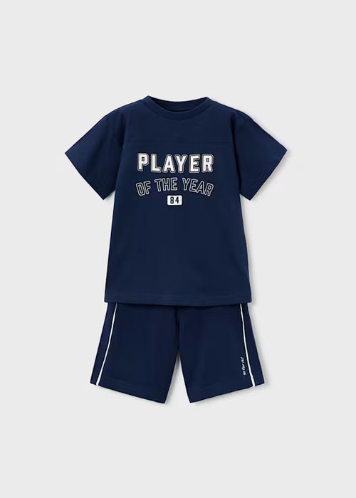 Mayoral Mini Boys Navy Knit Set