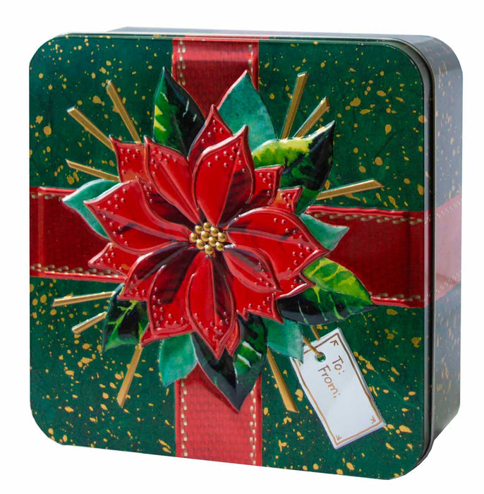 Churchill's Poinsettia Gift Tin Filled with Shortbread