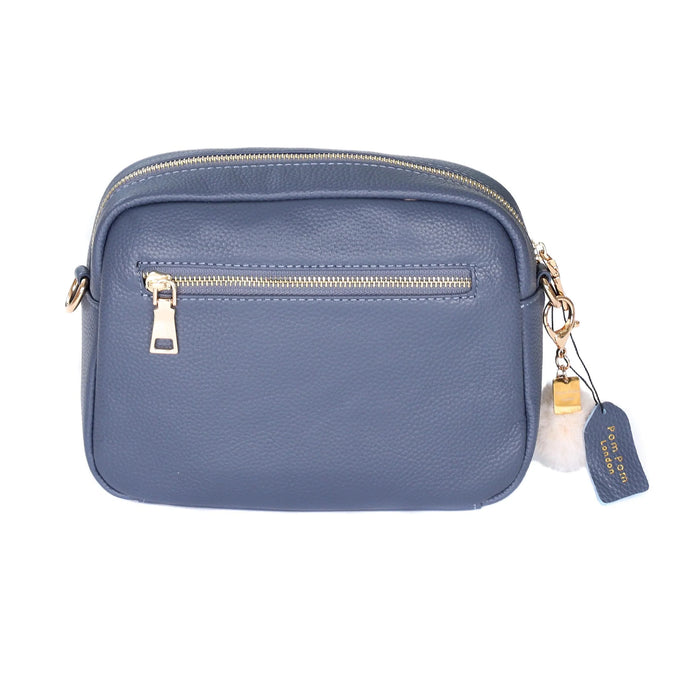 Pom Pom London Mayfair Plus Bag Slate Blue & Accessories