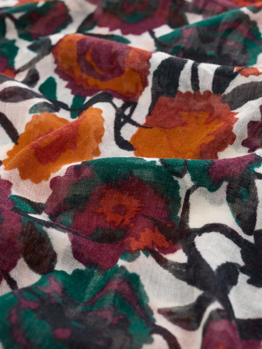 Seasalt Women's Pretty Circle Scarf In Figurative Floral Aran