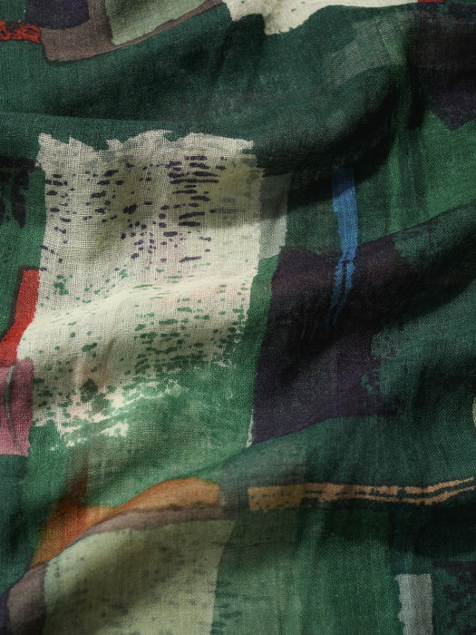 Seasalt Women's Pretty Printed Scarf In Aerial Field Coppice
