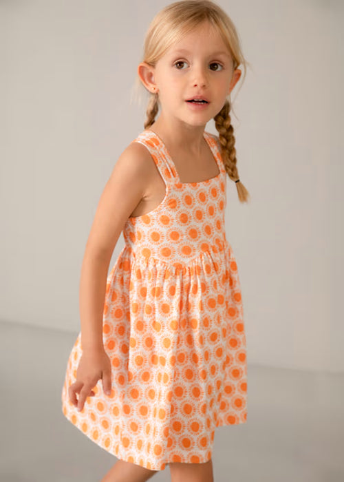 Mayoral Baby Pumpkin Printed Dress