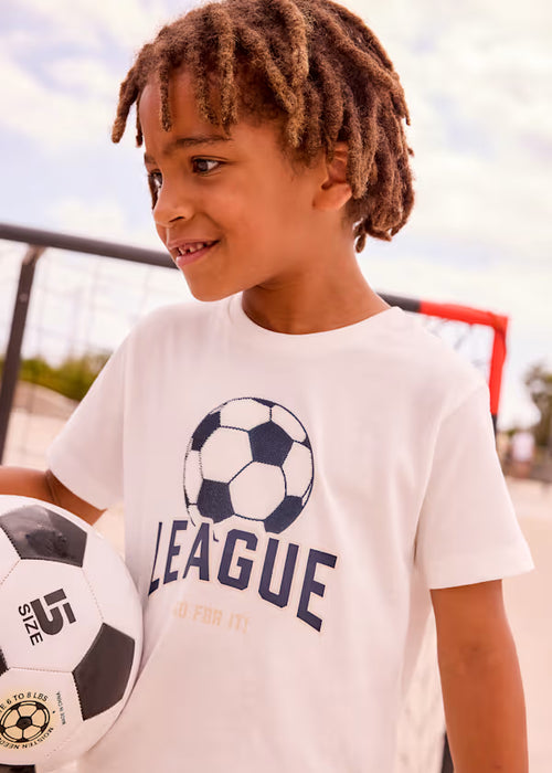 Mayoral Mini Boys Cream League T-Shirt