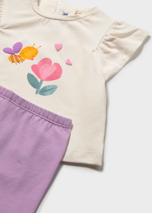 Mayoral Girls Lilac Leggings Set