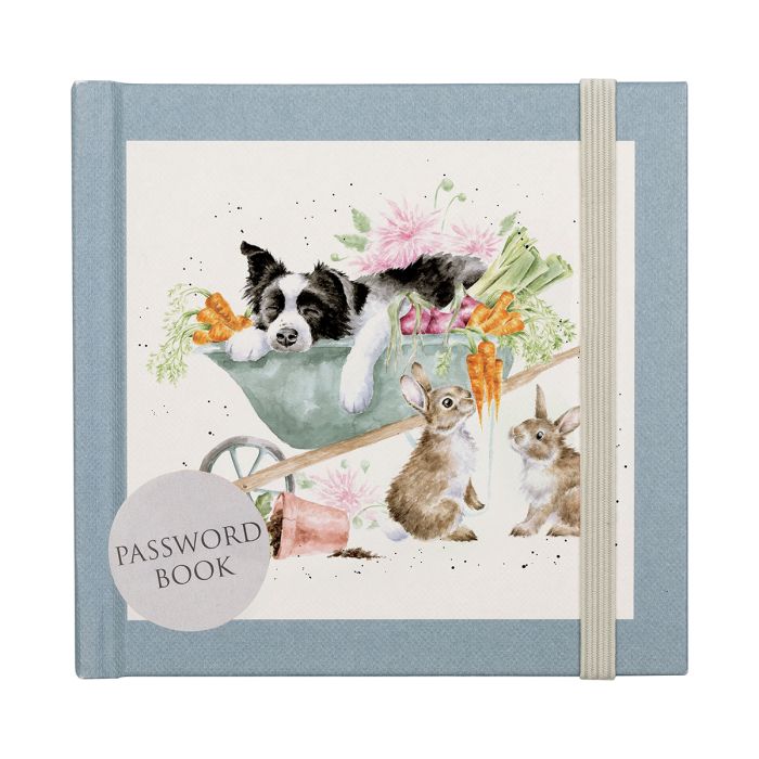 Wrendale Designs 'Sleeping On The Job' Border Collie Password Book