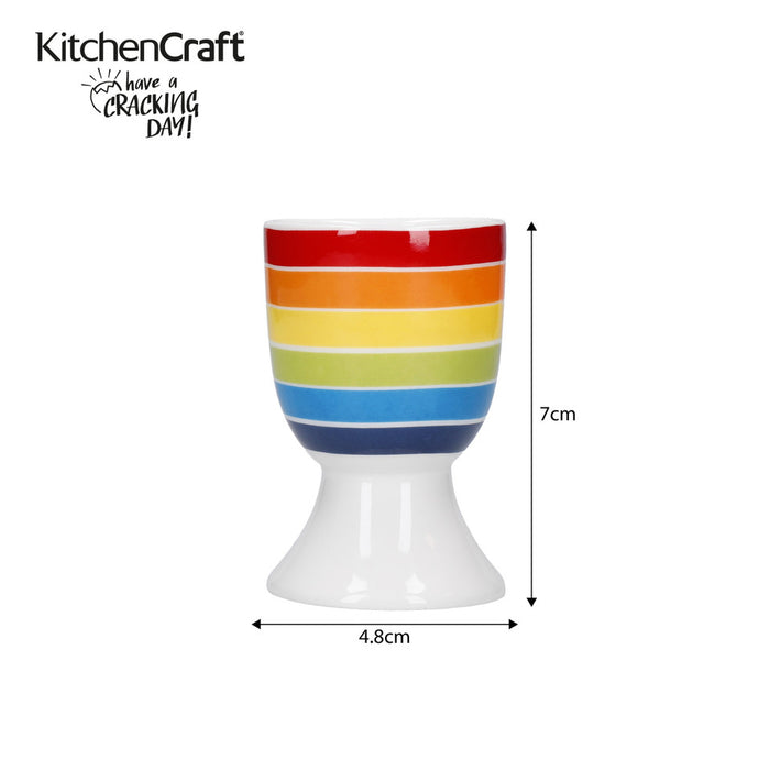 KitchenCraft Rainbow Set of 4 Egg Cups
