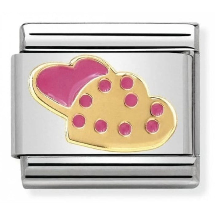 Nomination Classic Gold Symbols Cookies In Heart Charm