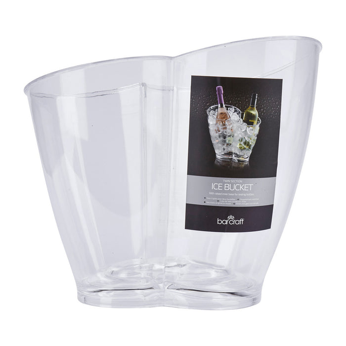 BarCraft Clear Acrylic Double Sided Drinks Pail